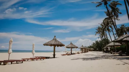 Beautiful Goa beach with golden sand